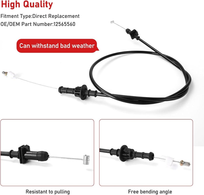 Creative.C 5.7L LS1 Throttle Cable Compatible with Chevy Camaro/Pontiac Firebird 2000-2002 12565560 - Image 5